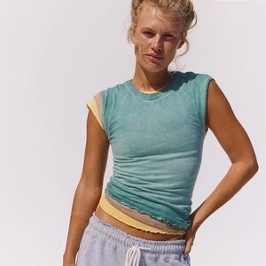 FREE PEOPLE MOVEMENT POINT TEE M/L